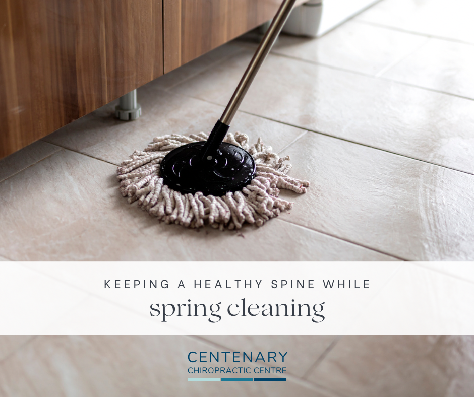 Keeping A Healthy Spine While Spring Cleaning